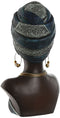 Decoratieve figuren Home ESPRIT Blauw Zwart Gouden Afrikaanse 23 x 17 x 39 cm