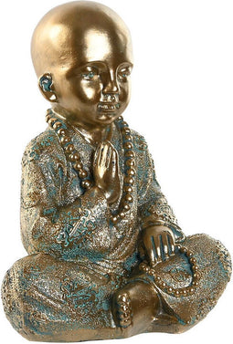 Decoratieve figuren Home ESPRIT Gouden Monnik Orientaals 17 x 13,6 x 21,8 cm