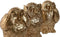 Decoratieve figuren Home ESPRIT Gouden Uil 11 x 11 x 15 cm (3 Stuks)