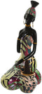 Decoratieve figuren Home ESPRIT Multicolour Afrikaanse 9 x 7 x 16,5 cm (2 Stuks)