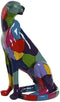 Decoratieve figuren Home ESPRIT Multicolour Panter 25 x 18 x 41 cm