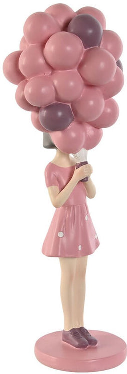 Decoratieve figuren Home ESPRIT Roze Mauve chica 11 x 11,7 x 32 cm