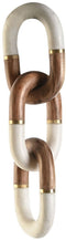 Decoratieve figuren Home ESPRIT Wit Bruin Gouden Ketting 10 x 10 x 36 cm