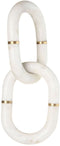 Decoratieve figuren Home ESPRIT Wit Gouden Ketting 13 x 13 x 28 cm