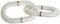 Decoratieve figuren Home ESPRIT Wit Gouden Ketting 13 x 13 x 28 cm