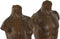 Decoratieve figuren Home ESPRIT Wit Lichtbruin Buste 9,5 x 8 x 31 cm (2 Stuks)