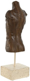 Decoratieve figuren Home ESPRIT Wit Lichtbruin Buste 9,5 x 8 x 31 cm (2 Stuks)