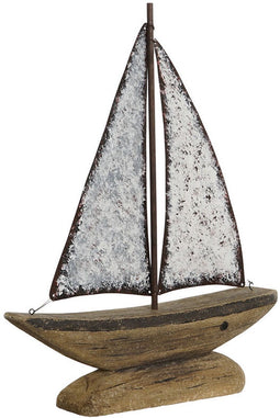 Decoratieve figuren Home ESPRIT Wit Natuurlijk Kaarsenmaker Verouderde afwerking 35,3 x 8 x 46,5 cm