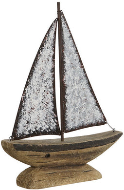 Decoratieve figuren Home ESPRIT Wit Natuurlijk Kaarsenmaker Verouderde afwerking 26 x 6 x 34 cm