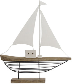 Decoratieve figuren Home ESPRIT Wit Natuurlijk Kaarsenmaker Zeeman Verouderde afwerking 54 x 15 x 61,5 cm
