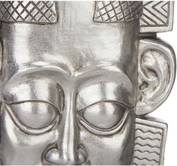 Decoratieve figuren Indiaas Zilverkleurig 17,5 x 36 x 10,5 cm (4 Stuks)