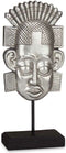 Decoratieve figuren Indiaas Zilverkleurig 17,5 x 36 x 10,5 cm (4 Stuks)