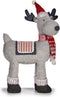 Decoratieve figuren Kerstrendier Rood Grijs 22 x 47 x 45 cm (4 Stuks)