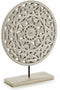 Decoratieve figuren Mandala Wit 30 x 36 x 7 cm (6 Stuks)