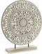 Decoratieve figuren Mandala Wit 7 x 49 x 44 cm (6 Stuks)