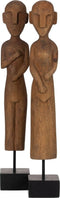 Decoratieve figuren Natuurlijk Afrikaan 14,5 x 9 x 38,5 cm (2 Stuks)