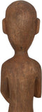 Decoratieve figuren Natuurlijk Afrikaan 14,5 x 9 x 38,5 cm (2 Stuks)