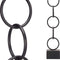 Decoratieve figuren Ringen Zwart Metaal (12,5 x 60,5 x 12,5 cm)