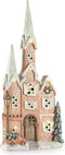 Decoratieve figuren Roze Muziek Kerstmis LED Licht Huis 20 x 125 x 55 cm Bruin Wit Groen Magnesium