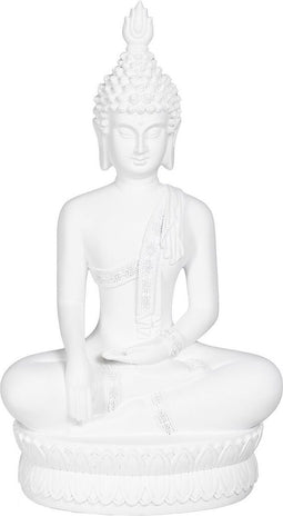 Decoratieve figuren Wit Boeddha 24 x 14,2 x 41 cm