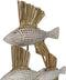 Decoratieve figuren Wit Bruin Natuurlijk Vissen 30 x 10 x 40 cm