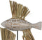 Decoratieve figuren Wit Bruin Natuurlijk Vissen 30 x 10 x 40 cm