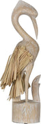 Decoratieve figuren Wit Natuurlijk Reiger 20 x 10 x 62 cm
