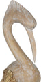 Decoratieve figuren Wit Natuurlijk Reiger 20 x 10 x 62 cm