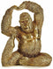 Decoratieve figuren Yoga Gorilla Gouden 14 x 30 x 25,5 cm (3 Stuks)