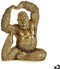 Decoratieve figuren Yoga Gorilla Gouden 14 x 30 x 25,5 cm (3 Stuks)