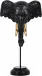 Decoratieve figuren Zwart Gouden Olifant 20,5 x 14,3 x 35,5 cm