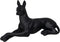 Decoratieve figuren Zwart Hond 37,5 x 13,5 x 22 cm