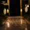 Decoratieve hanglamp op zonne-energie voor de Marokkaanse tuin - Solar metaal LED buitenverlichting voor boom en patio (brons)