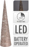 Decoratieve lichtkegel - Piramide 40 LED - H80cm - Goud