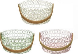 Decoratieve Mand Decoris Metaal (20 x 10 cm)