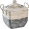 Decoratieve Mand DKD Home Decor Natuurlijk Oranje Zeegras (68 x 35 x 65 cm)