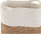 Decoratieve Mand DKD Home Decor Wit Natuurlijke Vezel 36 x 36 x 52 cm