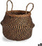 Decoratieve Mand Zwart Natuurlijk Russen 8 L 31 x 38 x 31 cm (8 Stuks)