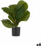 Decoratieve plant 9,5 x 42 x 9,5 cm Plastic 6 Stuks