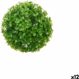 Decoratieve plant Blommor Lakens Klot Plastic 17 x 17 x 17 cm (12 Stuks)