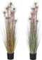 Decoratieve plant DKD Home Decor Bruin Polyethyleen Groen PVC 40 x 40 x 120 cm (2 Stuks)