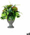 Decoratieve plant Fluitglas Plastic 25 x 36 x 25 cm (4 Stuks)