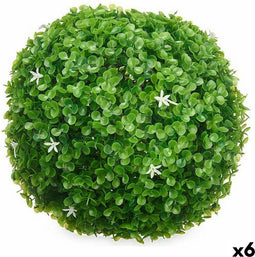 Decoratieve plant Lakens Blommor Klot Plastic 27 x 27 x 27 cm (6 Stuks)