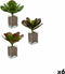 Decoratieve plant Lakens Groot Tweekleurig Plastic 27 x 29 x 27 cm (6 Stuks)