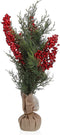 Decoratieve plant Versa Linnen Metaal Plastic Cement 18 x 50 x 18 cm