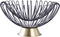 Decoratieve Schaal Malibu 125 Zwart / Goud