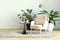 Decorationable - Bijzettafel Gordon - Groen/Zwart - 46x46x48cm (LxBxH)
