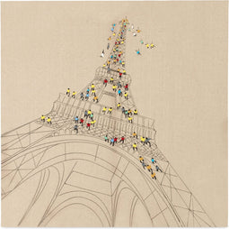 Decorationable | Decoratief wandobject Trip To Paris 80cm x 80cm