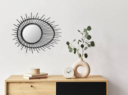 Decorationable | Wandspiegel Aina rotan