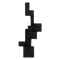 Decorative object Aosta Black / Metal vasted